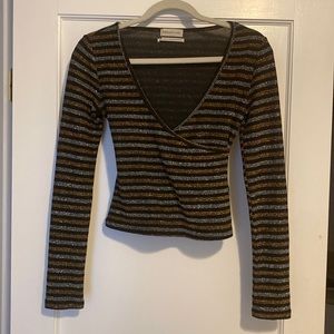 Urban Outfitter shiny sequined long sleeve